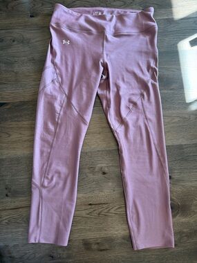 Under Armour Women's Large Cropped Pink Leggings